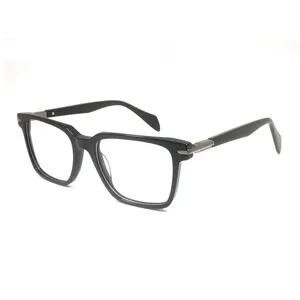 2024新款批发定制logo眼镜高品质醋酸镜框眼镜时尚男士矩形眼镜