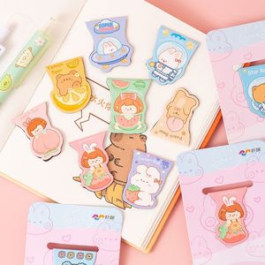 Cute Cartoon Magnetic <b>Bookmarks</b> Double Sided Reusable For Students School Use - Product Image 3