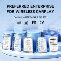 Adaptador inalámbrico CarPlay mini ultra G2 de perfil bajo con indicador LED y emparejamiento automático para Apple Car con CarPlay con cable o Android Auto