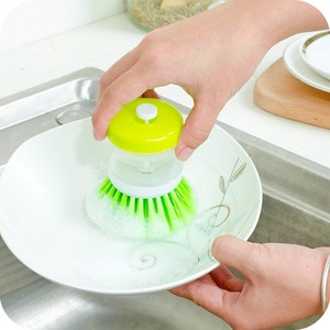 Éponge à vaisselle pour cuisine domestique, éponge à vaisselle hydraulique automatique, détachant, brosse de nettoyage, brosse à vaisselle avec - Product Image 2