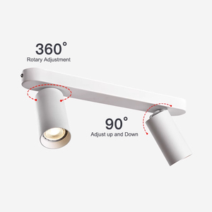 OBALS Custom Rail Light Foco montado en superficie Ajustable GU10 Led Track Lights Aluminio 90 Marco de aluminio moderno Tracklight - Product Image 4