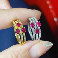 Cincin Wanita Model Klasik untuk Pertunangan dan Pernikahan, Berlapis Platinum Perak Sterling 925 dengan Batu Safir Potongan Oval, Promo Panas