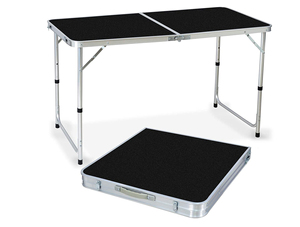 Mesa de <span class=keywords><strong>Camping</strong></span> Dobrável de 4 pés, Mesa de Piquenique Portátil de Alumínio de 120cm, Fácil de Montar, Mesa de Praia de 1,2m, Leve e Compacta - Product Image 3