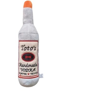 Toto's Plush <b>Wine</b> Bottle Dog Chew Toy With Sound Indoor Medium Size - Product Image 5