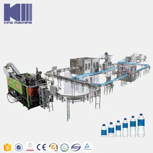 Automatic 3 in 1 automatic water PET bottle filling capping machines or bottling plant machine equipment production line