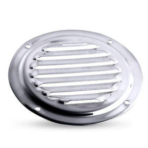 Cubierta de ventilación redonda de acero inoxidable de 101 mm (4 pulgadas) con salida de aire con rejilla para uso marino en embarcaciones - Product Image 2