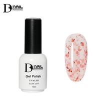Vernis à ongles gel laiteux en paillettes, 13 couleurs, base blanche laiteuse avec paillettes dorées, texture luxueuse, adapté aux débutants et aux salons