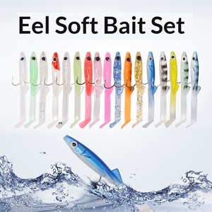 Juego <span class=keywords><strong>de</strong></span> 17 señuelos <span class=keywords><strong>de</strong></span> pesca <span class=keywords><strong>de</strong></span> acero inoxidable con ganchos, señuelos blandos artificiales, 17 colores, 6.5 cm - Product Image 5