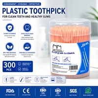 Brossettes interdentaires jetables en plastique aromatisées à la menthe pour le nettoyage buccal, personnalisables en gros