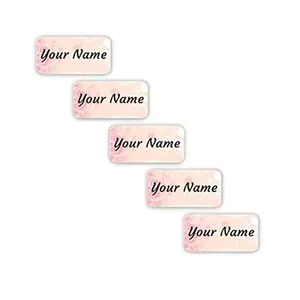 Personalized Waterproof Your Name Labels for Clothing Sweet Bud Theme No-Sew Laundry Safe Stick-on