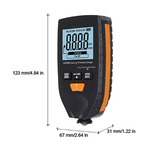 GM998 Autolack-Schichtdickenmessgerät für Autolack, Galvanik und Metallbeschichtungen, 0-1500µm Messbereich, Fe & Nicht-Fe Sonde - Product Image 3