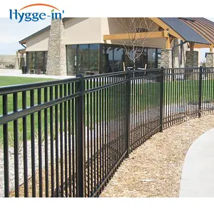 China 3m Panels Metal Steel Tubular Designs Cast Iron Garden Fence and Gates for Houses Aluminum No Dig Aluminum Fence with Post