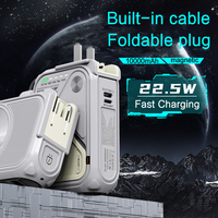 Bloc d'alimentation portable 10000mAh & 20000mAh - Charge magnétique ultra-rapide, 22,5W avec câble et chargeur enfichable