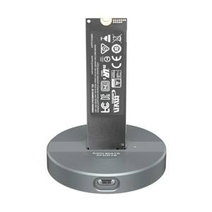 علبة خارجية من الألومنيوم لأقراص SSD نوع <span class=keywords><strong>M</strong></span>.<span class=keywords><strong>2</strong></span> SATA NVME بمقاسات 2230 و2242 و2260 و2280 و22110 مع منفذ USB-C للكمبيوتر المحمول - Product Image 1