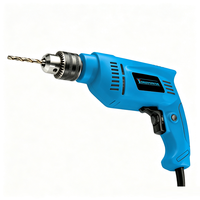 Perceuse à percussion électrique filaire 650W 13mm à vitesse variable avec poignée auxiliaire pour le perçage du bois, du métal et de la maçonnerie, travaux de bricolage