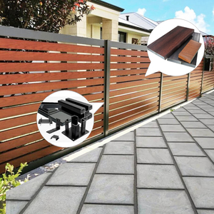 Profils en alliage d'aluminium sur mesure pour panneaux <span class=keywords><strong>de</strong></span> clôture en aluminium, barrières extérieures et systèmes <span class=keywords><strong>de</strong></span> clôtures <span class=keywords><strong>de</strong></span> jardin modernes - Product Image 2