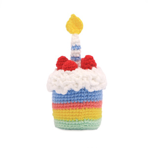 Cross-border finished handmade knitted <b>doll</b> cake crocheted ornaments strawberry cake crocheted <b>doll</b> - Product Image 3