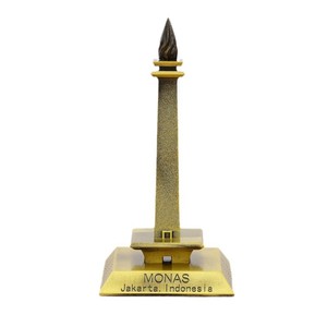 Torre antigua moderna de <span class=keywords><strong>Indonesia</strong></span>, modelo artesanal de Metal, recuerdos de viaje de Yakarta para decoración del hogar, estudio, puntos de referencia, grabado - Product Image 5