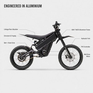 Moto tout-terrain électrique Talaria X3 noire 6000W, bleue, 75 km/h, moto électrique tout-terrain Talaria Xxx - Product Image 3
