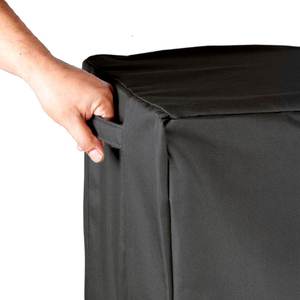 Housse de protection pour bois de chauffage en tissu Oxford argenté 210D, support extérieur pour bois de chauffage, pare-vent et imperméable, bâche anti-poussière avec couvercle en bois - Product Image 2