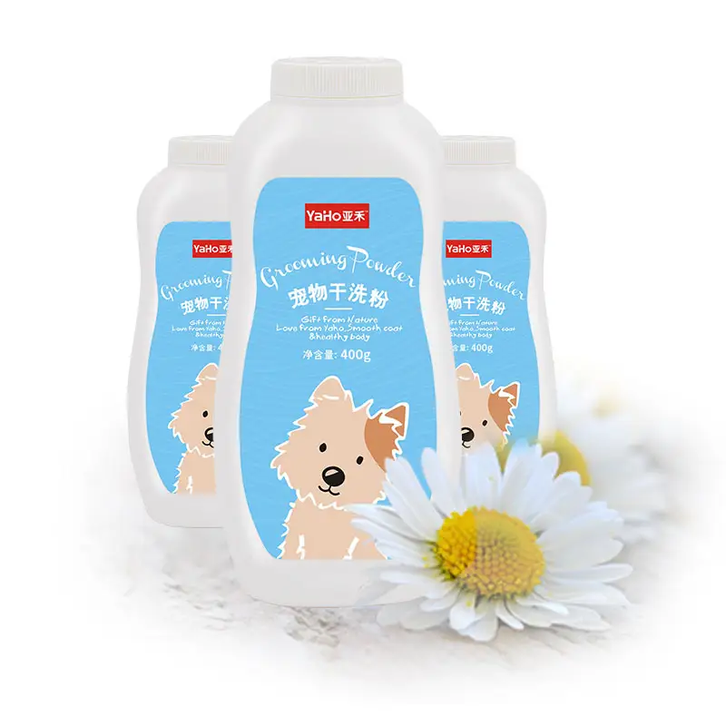 Poudre de nettoyage sèche pour animaux domestiques, 3 flacons/lot, produit domestique, pour chiens et chats