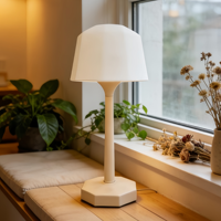 Lampe de table à projection d'ondes RGB avec effet d'ondulation de l'eau, lumière d'ambiance réglable, commande tactile, charge USB, sans fil, veilleuse