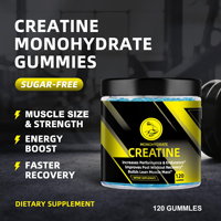 Créatine monohydratée en gommes JH Factory, complément alimentaire pré-entraînement, nutrition sportive, stimulant énergétique, gommes à la créatine