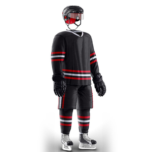 Uniforme de hockey sur glace personnalisé OEM, impression par transfert thermique, uniforme d'équipe en Spandex/Polyester haute performance, design gratuit, numéros offerts - Product Image 6