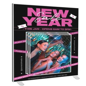 便携式铝制 <span class=keywords><strong>SEG</strong></span> 260gsm 氨纶布灯箱贸易展览展示墙，带轮旅行箱 - Product Image 1