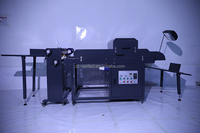 Machine de revêtement UV semi-automatique à grande vitesse, rouleau de 24 pouces, vernisseur pour imprimerie