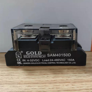 Rơle Trạng Thái Rắn Vàng SAM40150D 150A Công Nghiệp Cấp Một Pha DC Điều Khiển AC SSR - Product Image 2