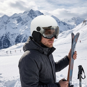 Casco de Esquí/Snowboard Portátil con Lente, Certificado CE EN 1077 ASTM, para Adultos, Transpirable, Material de PC, Deportes de Invierno - Product Image 2