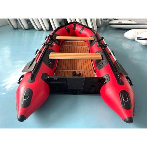 Bote Inflable Resistente Reachsea <span class=keywords><strong>de</strong></span> PVC y Aluminio con Cubierta <span class=keywords><strong>de</strong></span> EVA para <span class=keywords><strong>6</strong></span> Personas, 3.8m, Color Rojo, Ideal con Motor para Mayor Seguridad - Product Image 1