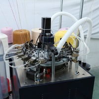 Machine à tricoter professionnelle entièrement automatique et informatisée à grande vitesse, à double trame, à côtes, à jacquard plat, circulaire, multi-gauges, pour écharpes et bonnets