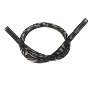 Resorte de compresión de bobina personalizada, Cable de acero al carbono, recubrimiento negro protector de resorte de extensión, fabricante