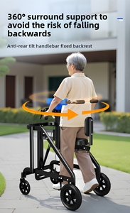 Andador de Rehabilitación Pediátrica con Freno de <span class=keywords><strong>Mano</strong></span> de Presión de Aire, Asiento Extraíble y Lavable para Niños con Discapacidad, Parálisis Cerebral - Product Image 5