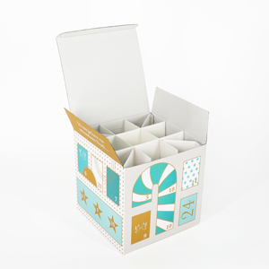 Boîte de cadeau mystère de Noël imprimée personnalisée en gros d'usine emballage de cadeau boîte de <span class=keywords><strong>calendrier</strong></span> de l'avent de Noël - Product Image 3