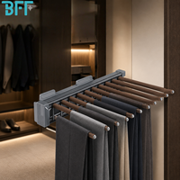 Organizzatore scorrevole salvaspazio antiscivolo per pantaloni, per guardaroba e armadi da camera da letto