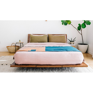 Phong cách tối giản Vua nền tảng giường và đầu giường Mortise và tenon xây dựng của ván ép NỘI THẤT PHÒNG NGỦ tường giường thiết kế - Product Image 1