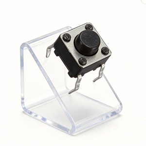 Высокотемпературный 4-контактный металлический тактовый переключатель 12В DC 0.05А с классом защиты IP67, фиксирующий (Push-On/Push-Off), для домашнего и промышленного использования - Product Image 3