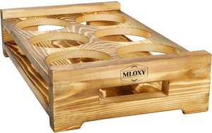 Khay Để Đồ Uống Đa Năng Cho Nhà Cửa, Quán Bar Và Gỗ, Có Sáu Khay Để Bia, Mộc Mạc, Dùng Cho Đồ Uống Thủy Tinh - Product Image 5