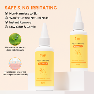 Dissolvant de colle à <span class=keywords><strong>ongles</strong></span> liquide à pression de 60ml pour <span class=keywords><strong>faux</strong></span> <span class=keywords><strong>ongles</strong></span> adhésifs avec retrait facile et rapide de logo personnalisé - Product Image 3