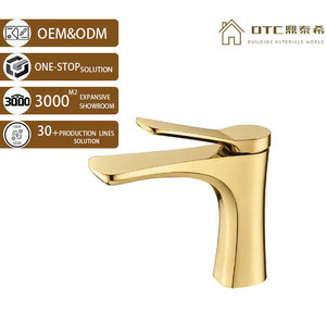 Grifo de Latón <span class=keywords><strong>Newport</strong></span> de Alta Calidad - Grifo Mezclador Moderno para Lavabo de Baño en Color Dorado con Diseño Ahorrador de Agua - Product Image 1