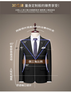 Costume de <span class=keywords><strong>mariage</strong></span> et d'affaires haut de gamme pour <span class=keywords><strong>homme</strong></span>, style britannique décontracté, coupe carrée, respirant, ensemble 3 pièces pour le bureau - Product Image 5