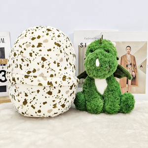 Peluche Dinosauro Verde Cartone Animato, Tirannosauro Rex con Ali, Cuscino Morbido per Bambini, Bambola Animale Imbottita, Cuscino per Bambini - Product Image 2