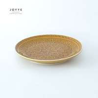 Service de table de Noël JOYYE, ensemble de vaisselle personnalisé, style nordique rétro, vaisselle en céramique en relief, assiettes, échantillons gratuits