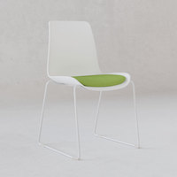 Chaise de bureau empilable au design moderne pour les visiteurs Chaise de réunion de luxe en métal