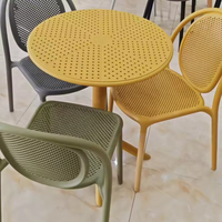 Mesa de Plástico Moderna de Polipropileno para Restaurante o Cafetería en Venta