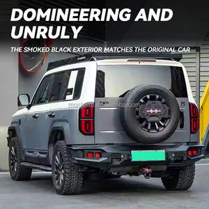 High Quality ABS Black Warrior Style Taillight <b>Cover</b> Decorative Tail <b>Light</b> Protector for BYD Leopard 5 Accessories - Product Image 4