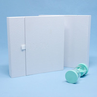 Boîte à thé personnalisée en forme de livre, étanche, avec fermeture magnétique, doublure en éponge, emballage rigide écologique pour cadeaux de fêtes et décoration